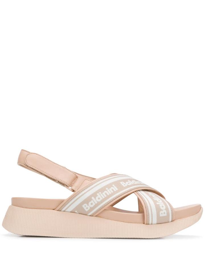 Baldinini Platform Slingback Sandals - Neutrals