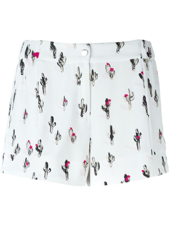 Kenzo 'cartoon Cactus' Shorts, Women's, Size: 38, White, Polyester