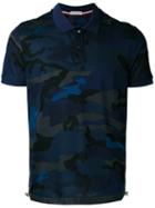 Moncler - Logo Polo Shirt - Men - Cotton - M, Blue, Cotton