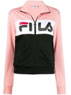Fila Logo Printed Jacket - Pink