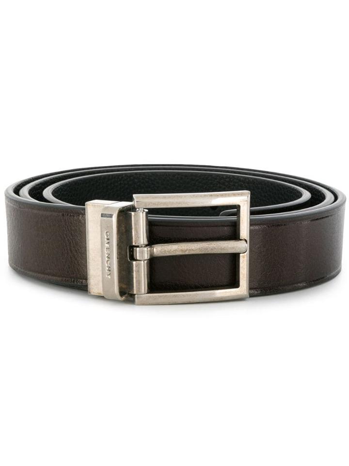 Givenchy Squared Buckle Belt - Brown