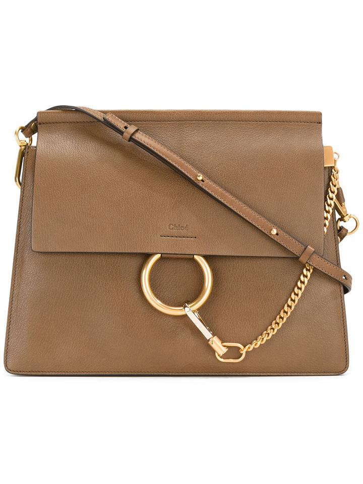 Chloé 'faye' Shoulder Bag, Women's, Brown, Leather