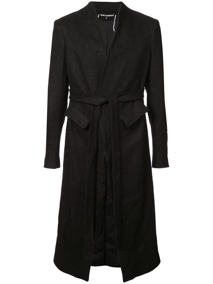 Cedric Jacquemyn Belted Mid-length Coat - Black