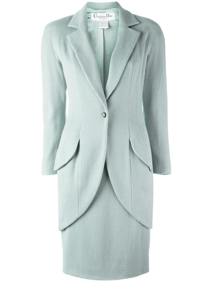 Christian Dior Vintage Skirt Suit - Blue