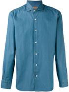 Barba Denim Shirt, Men's, Size: 44, Blue, Cotton