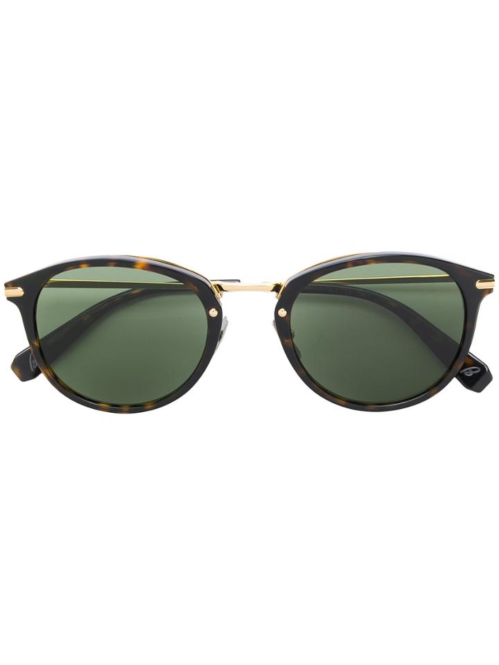 Brioni Oval Frame Sunglasses - Black