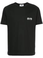 Junya Watanabe Man Chest Slogan T-shirt - Black