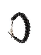 Emanuele Bicocchi Braided Bead Bracelet, Men's, Black