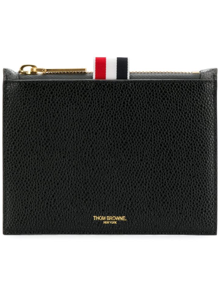 Thom Browne Zipped Coin Purse - Black