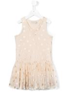 Stella Mccartney Kids - Floral Print Tulle Dress - Kids - Cotton/polyester - 5 Yrs, Nude/neutrals