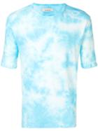 Laneus Tie-dye Fitted T-shirt - Blue