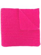 Closed Ribbed Scarf - Pink