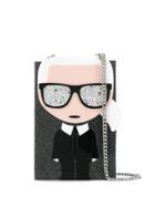 Karl Lagerfeld K/ikonik Minaudière Clutch - Black