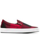 Dsquared2 Teddy Bear Sneakers, Men's, Size: 42.5, Red, Polyamide/rubber/leather