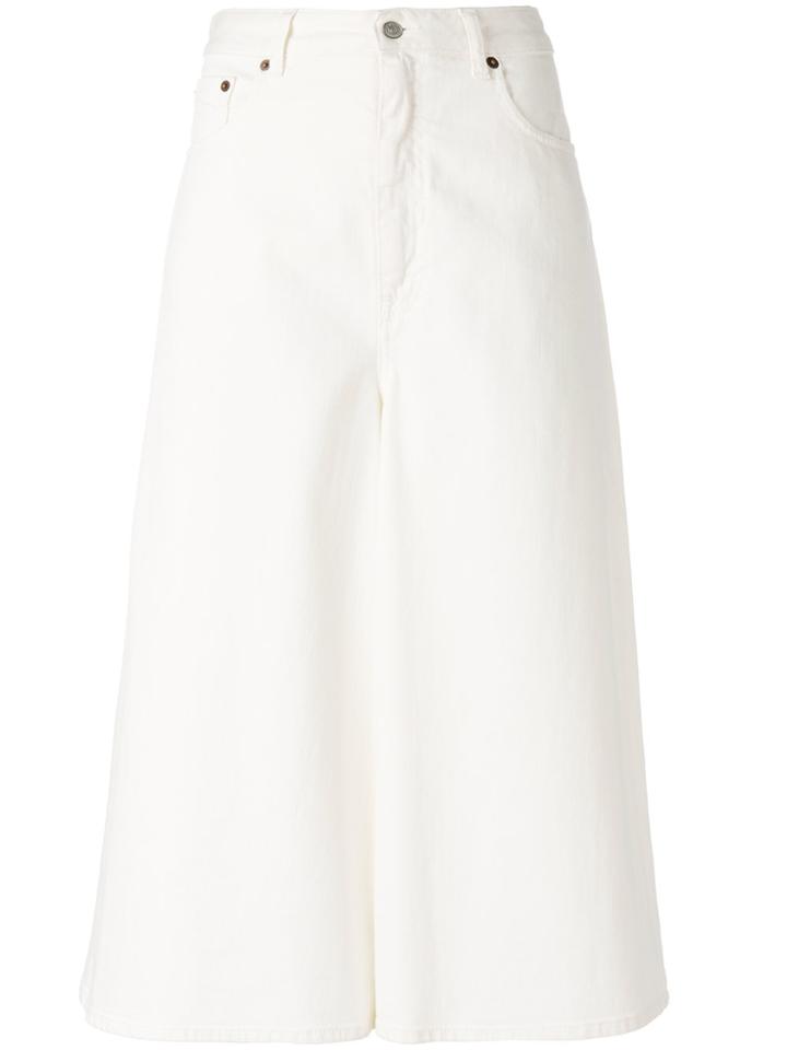 Mm6 Maison Margiela Cropped Pants - White