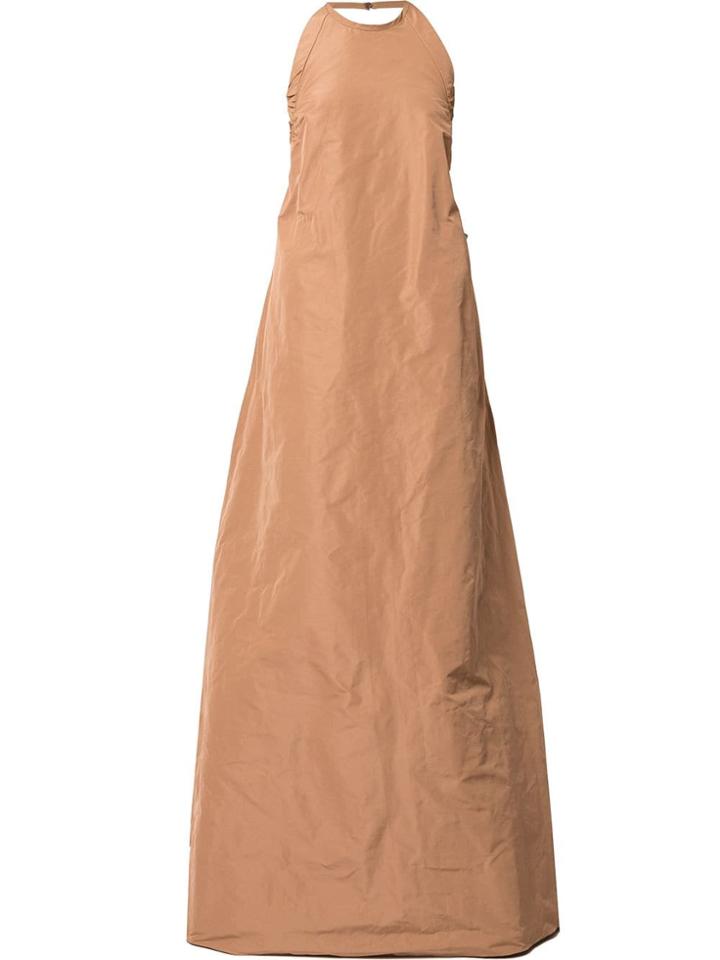 Rochas Orzo Bow Dress - Brown