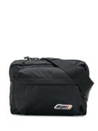 Msgm Large Crossbody Belt Bag - Black