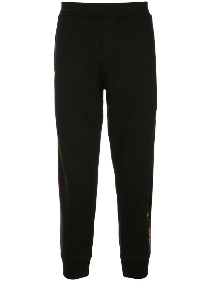 Neil Barrett Contrast Trim Track Bottoms - Black