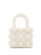 Shrimps Mini Antonia Tote - White