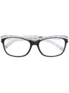 Emilio Pucci Square Frame Glasses, Black, Acetate/metal (other)