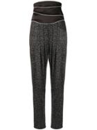 Redemption High-waisted Rhinestone Trousers - Silver