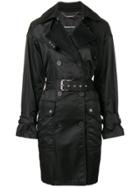 Barbara Bui Double Breasted Trench Coat - Black