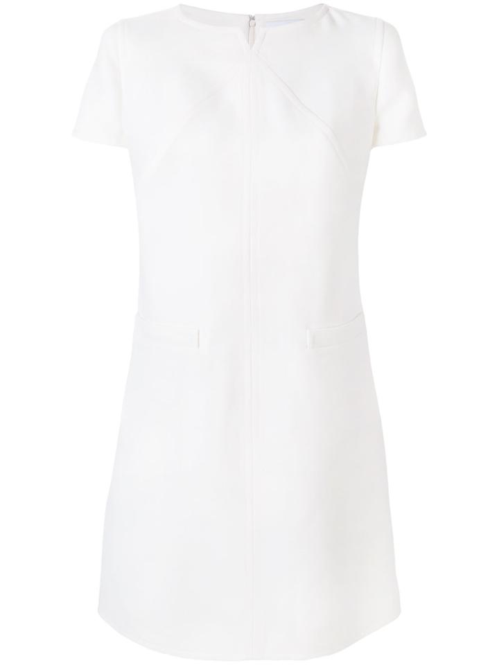 Courrèges Split Neck T-shirt Dress - Nude & Neutrals