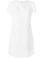 Courrèges Split Neck T-shirt Dress - Nude & Neutrals