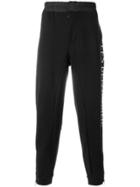 Les Benjamins Slogan Tracksuit Bottoms - Black