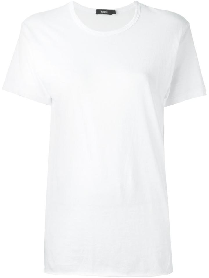 Bassike Round Neck T-shirt, Women's, Size: Xs, White, Organic Cotton