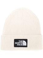 The North Face Logo Patch Beanie Hat - Neutrals