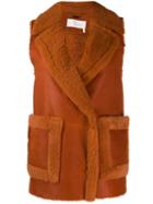 Chloé Buttoned Gilet - Orange