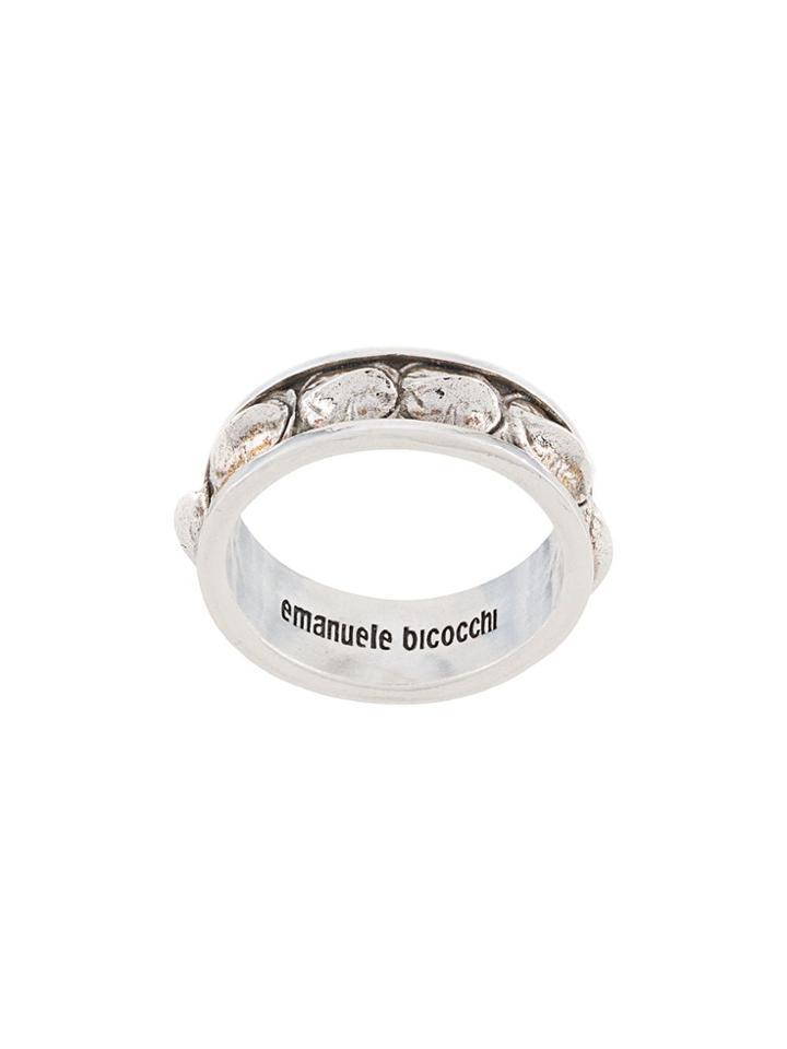 Emanuele Bicocchi Croc Ring - Silver