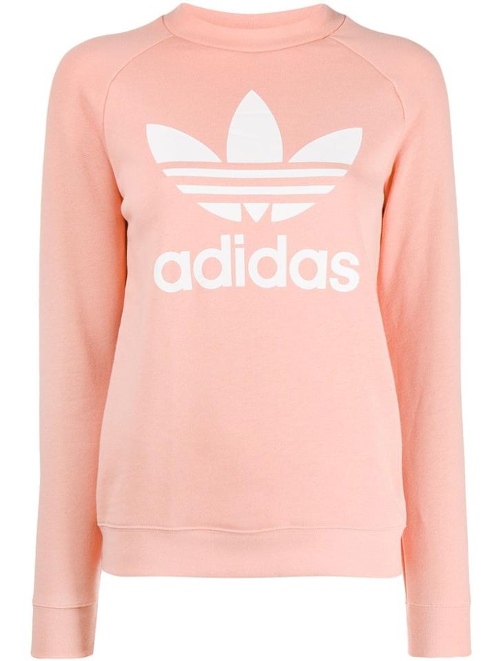 Adidas Logo Printed Sweater - Pink