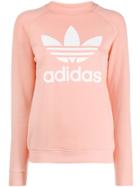 Adidas Logo Printed Sweater - Pink