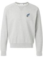 Closed Shooting Star Patch Sweatshirt - Grey