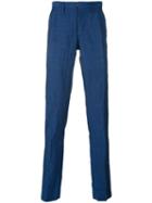 Incotex - Relaxed Trousers - Men - Linen/flax/wool - 52, Blue, Linen/flax/wool