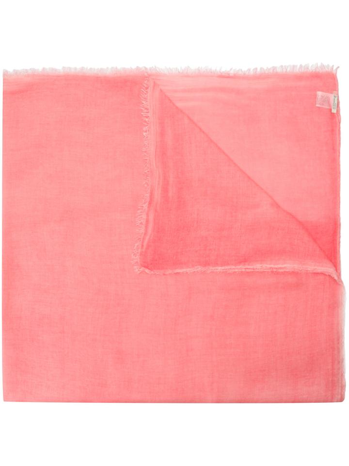 Faliero Sarti Raw Trim Scarf - Pink & Purple