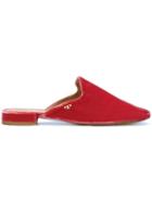 Tory Burch Carlotta Velvet Slides - Pink