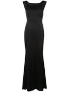 Paule Ka Boat Neck Gown - Black