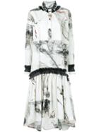 Antonio Marras - Abstract Print Shirt Dress - Women - Cotton - 44, Nude/neutrals, Cotton