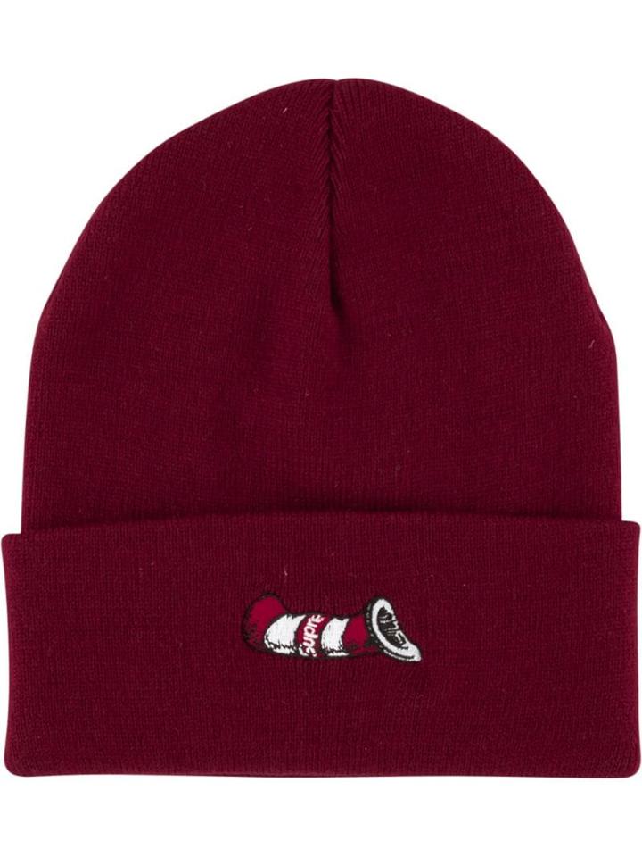 Supreme Cat In The Hat Fw18 Beanie - Red