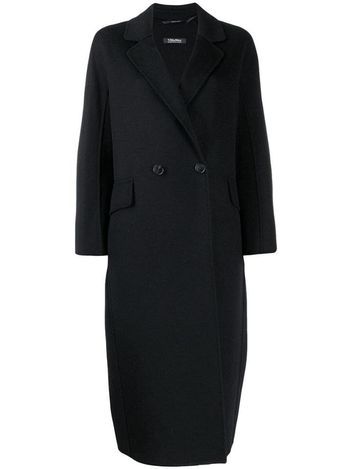 's Max Mara Oversized Midi Coat - Black