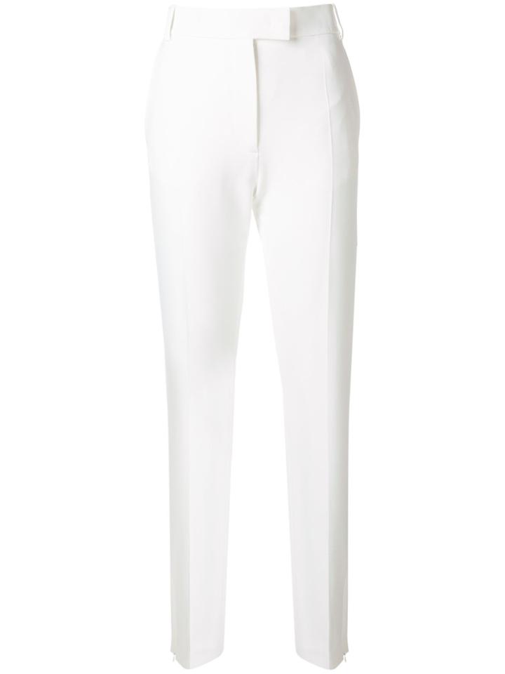 Joseph High Waist Slim Tailored Trousers - White
