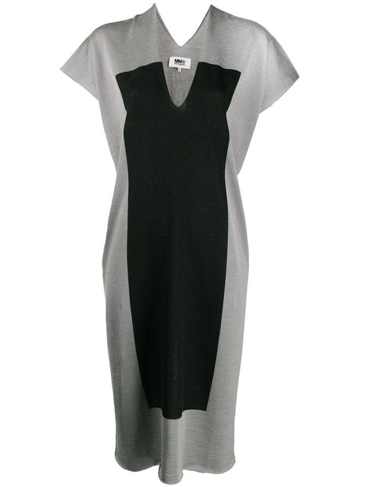 Mm6 Maison Margiela Panel Shift Dress - Grey