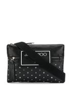 Jimmy Choo Kimi Star Studded Messenger Bag - Black