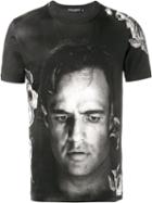 Dolce & Gabbana Marlon Brando Printed T-shirt, Men's, Size: 54, Black, Cotton