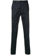 Ps By Paul Smith Tailored Palm Tree Trousers - Blue