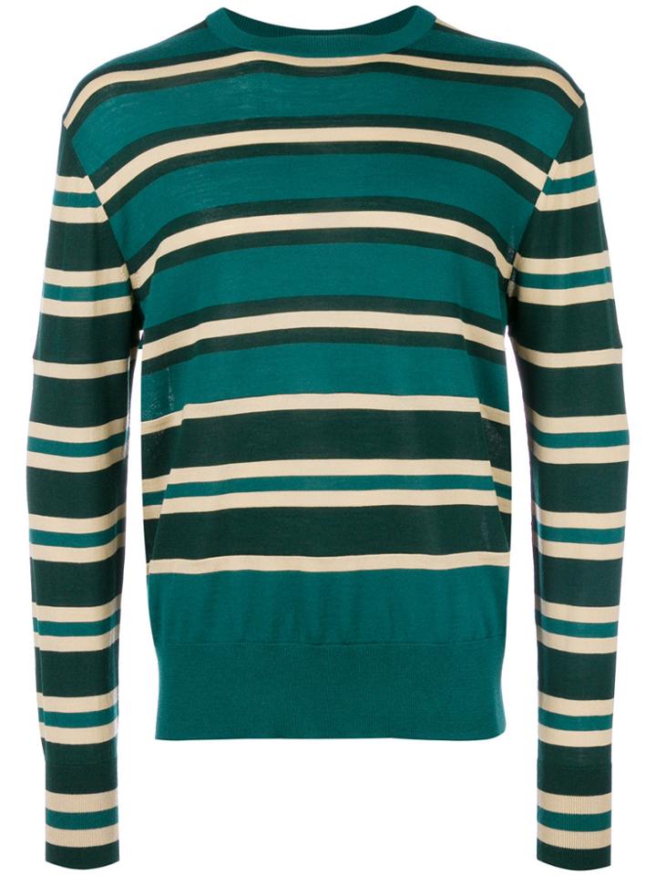 Marni Multi-stripe Sweater - Green
