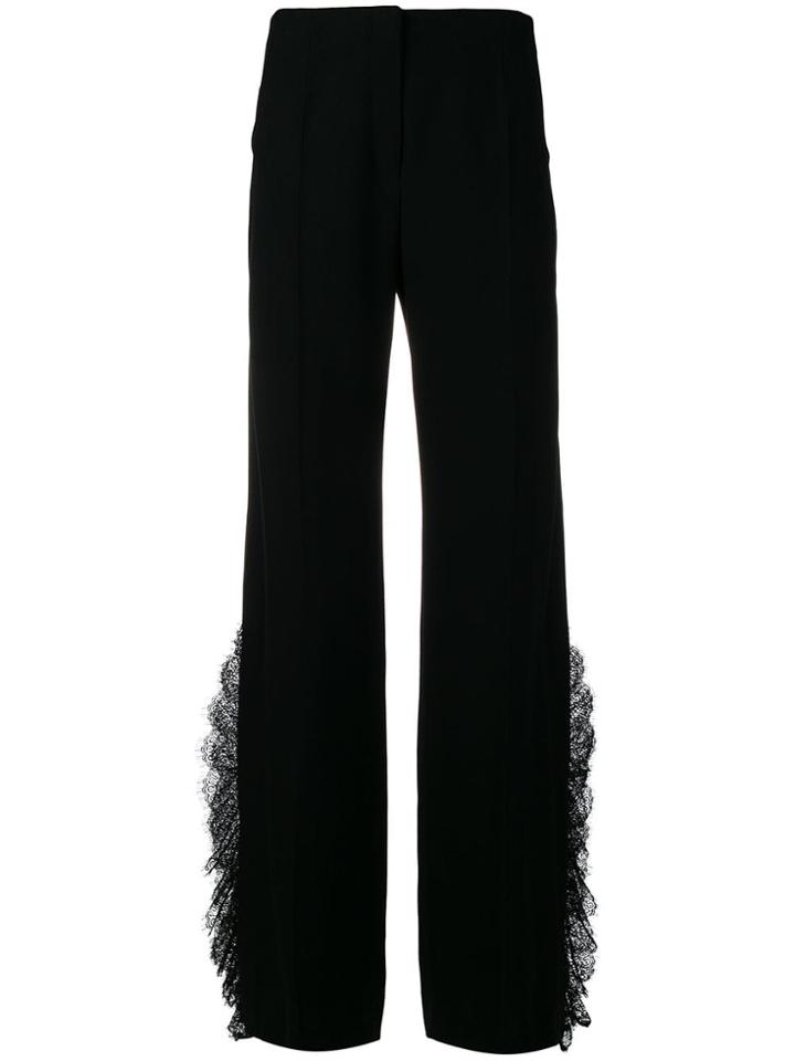 Alberta Ferretti High Waisted Flare Trousers - Black